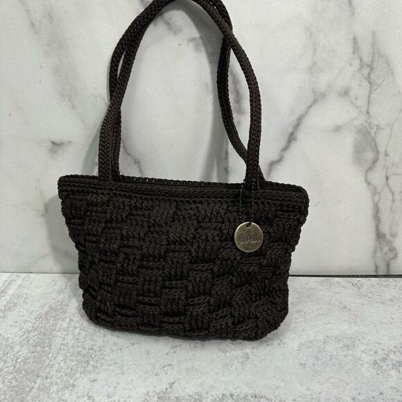 The Sak Brown Crocheted Woven Mini Handbag - Picture 6 of 13